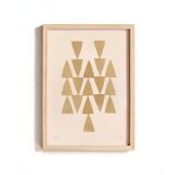 Collection of 4 abstract paintings on paper signed Eawy