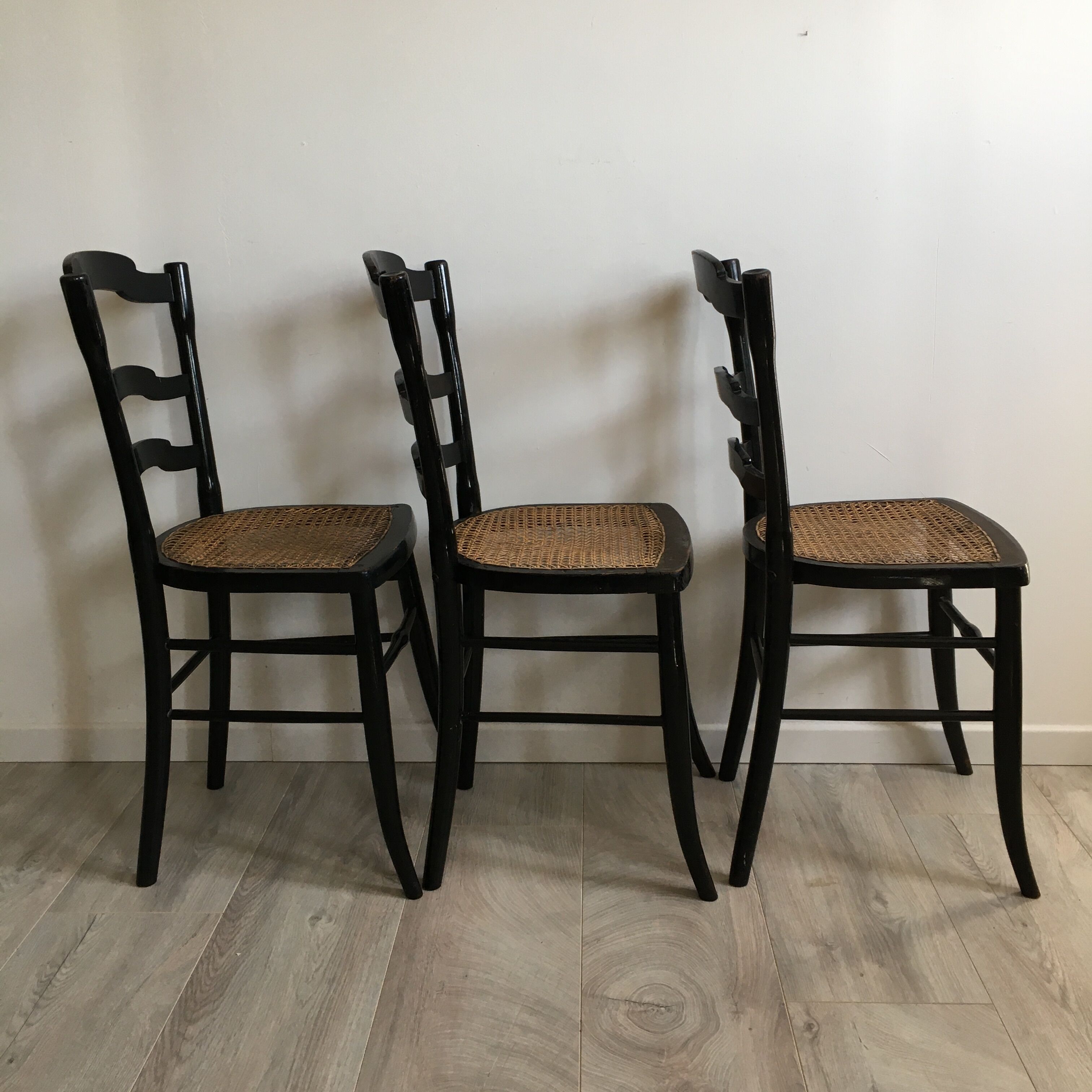 Suite of 3 chairs - late 19th - stamp F.Carton