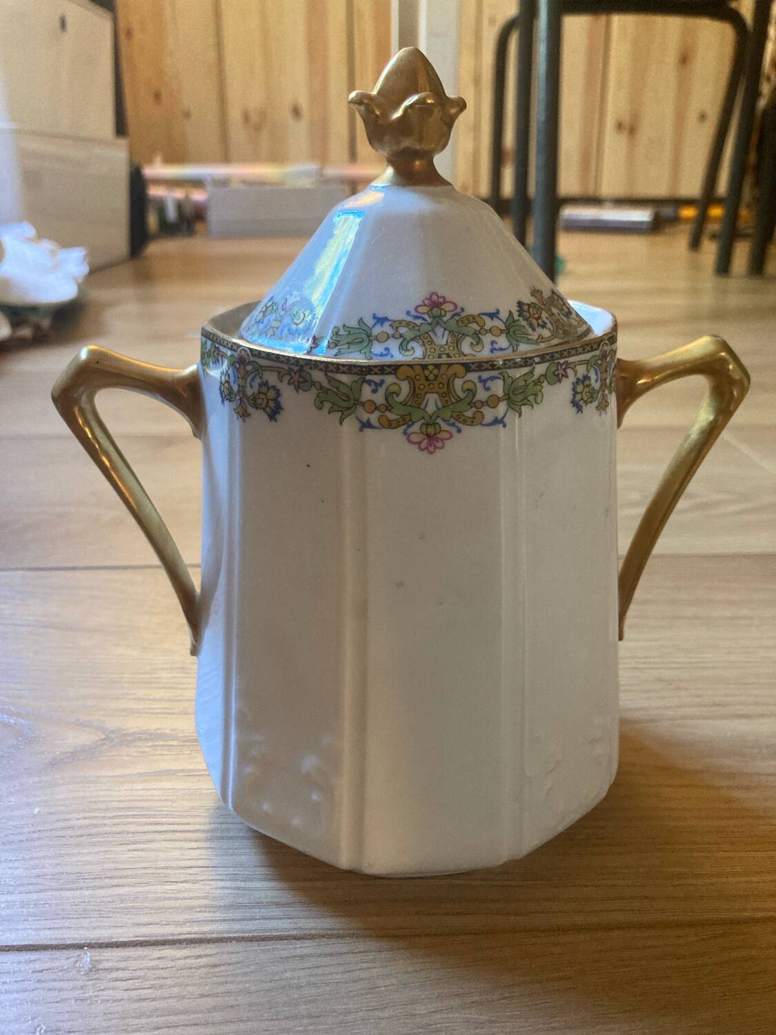 Limoges porcelain sugar bowl