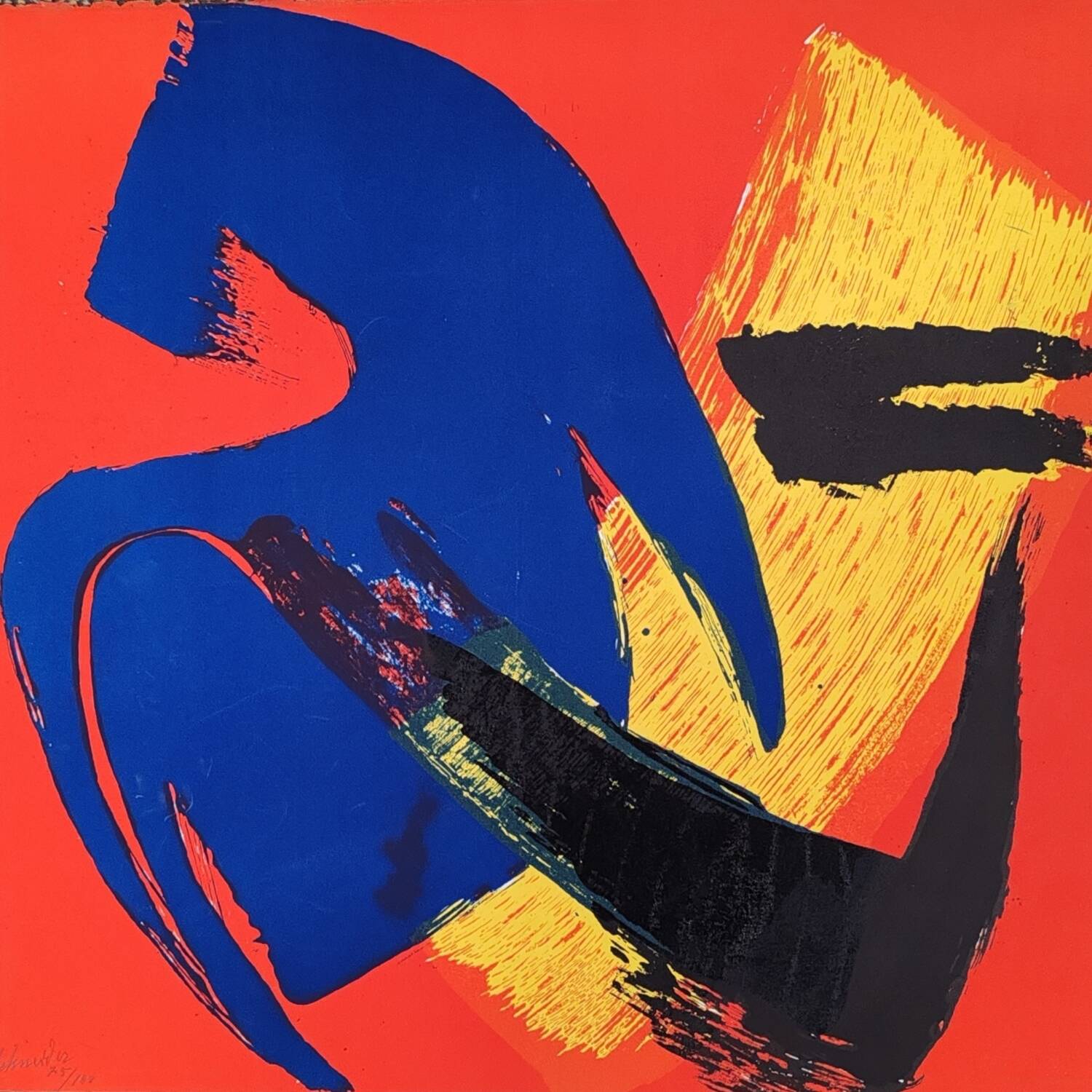 Gérard Schneider (1895-1986)Original lithograph.