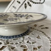 Ironstone cake dish "Marguerite" Large deposit