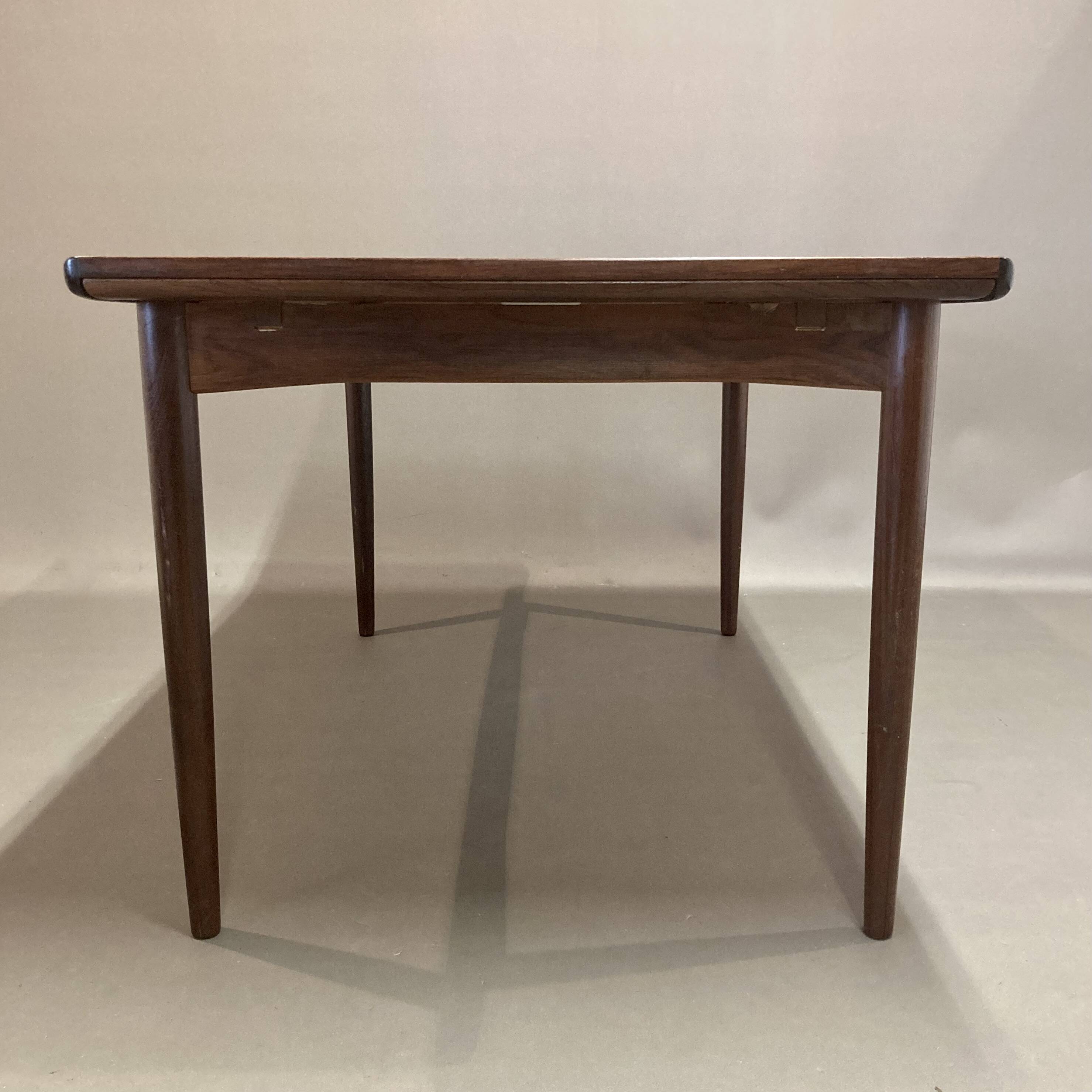 Rosewood extending high table "Scandinavian Design" 1950.