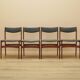 Set of four teak chairs, Danish design, 1970s, made in Denmark