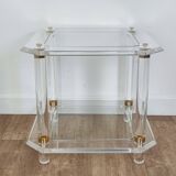 Plexiglass side tables / end tables