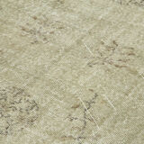 Handmade oriental beige carpet 196 cm x 306 cm