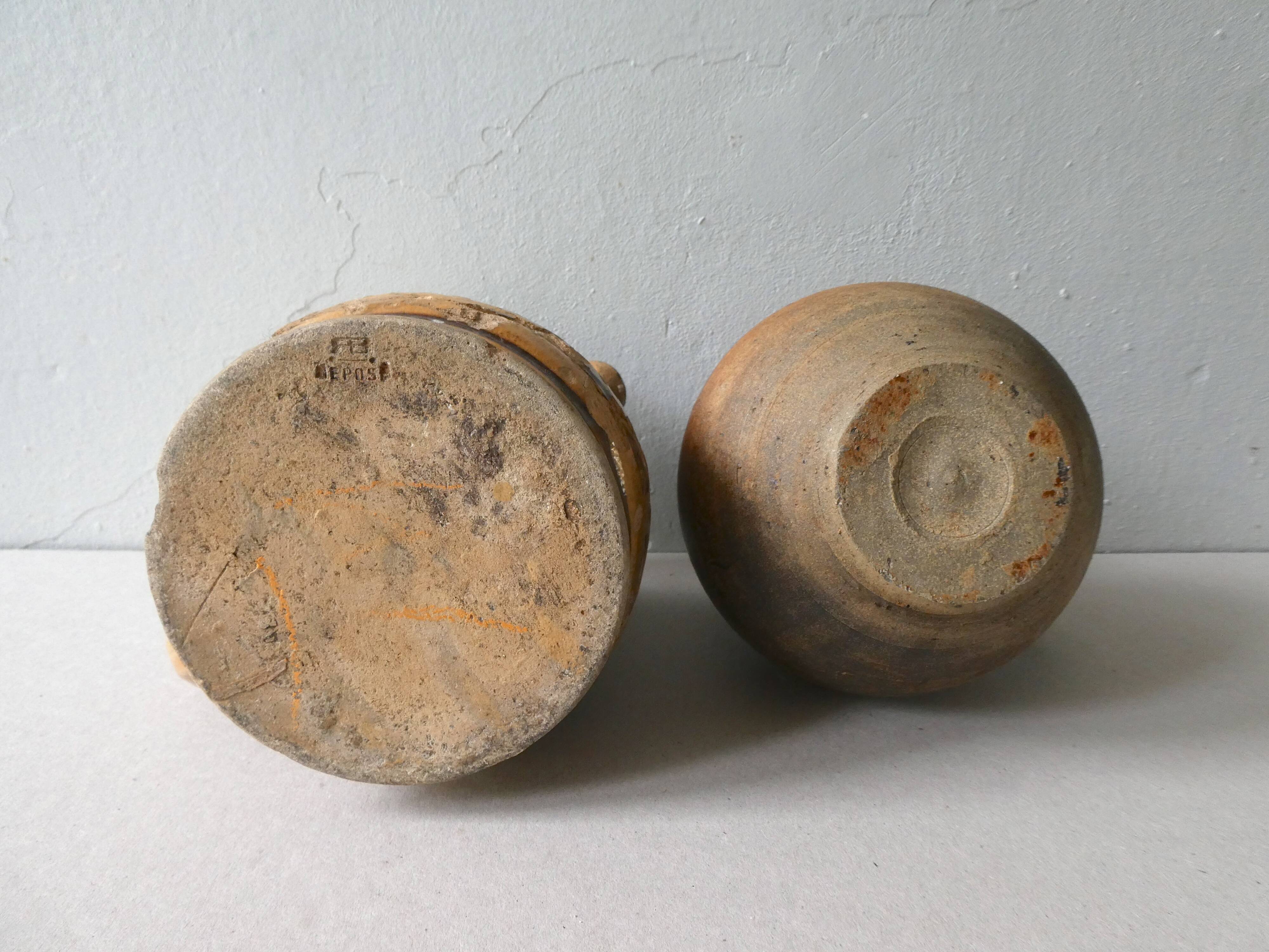 Old sandstone pitchers