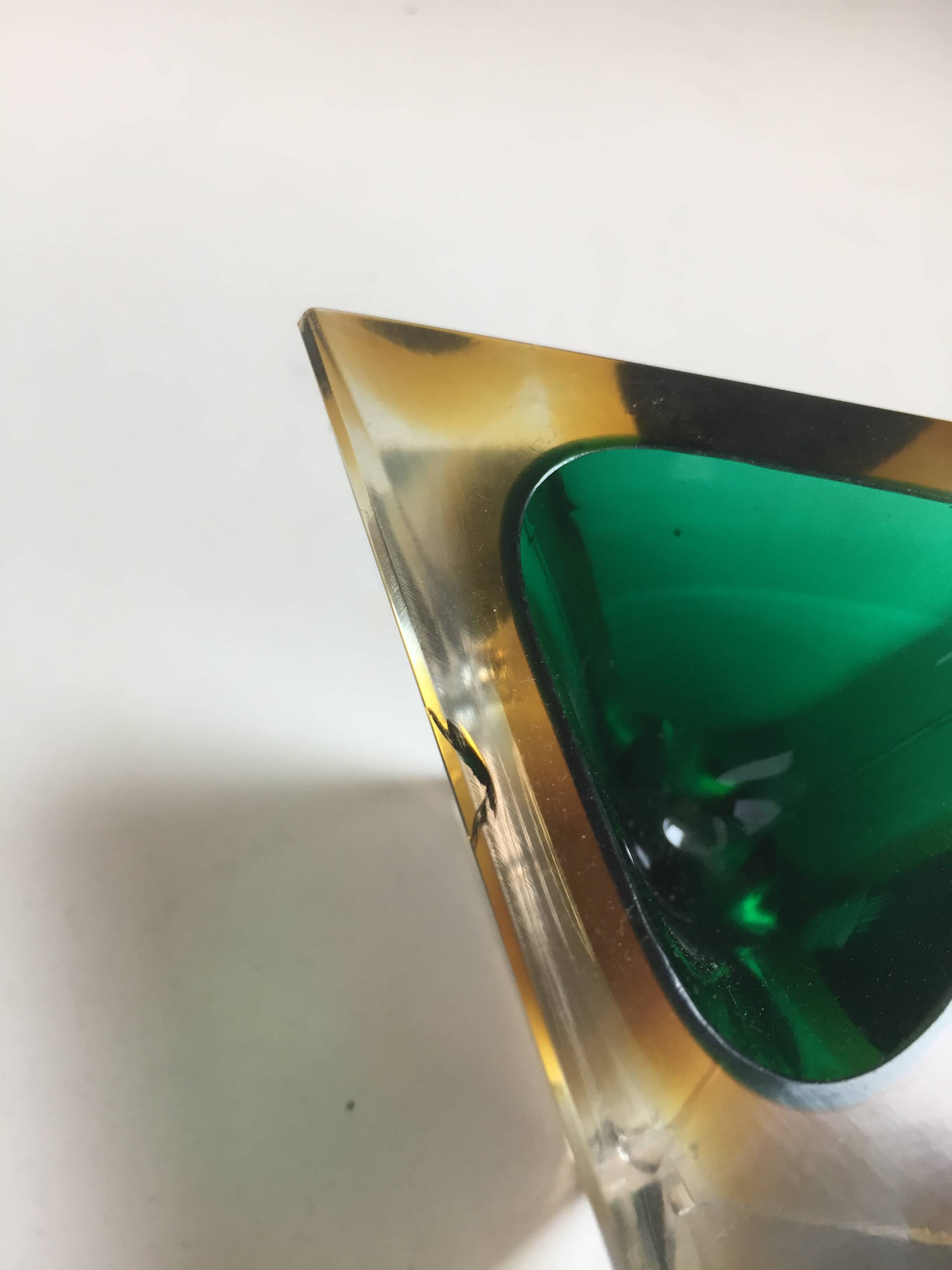 Glass ashtray Murano