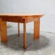Vintage stretch dining table and 4 chairs by S. Coppola for Roche Bobois