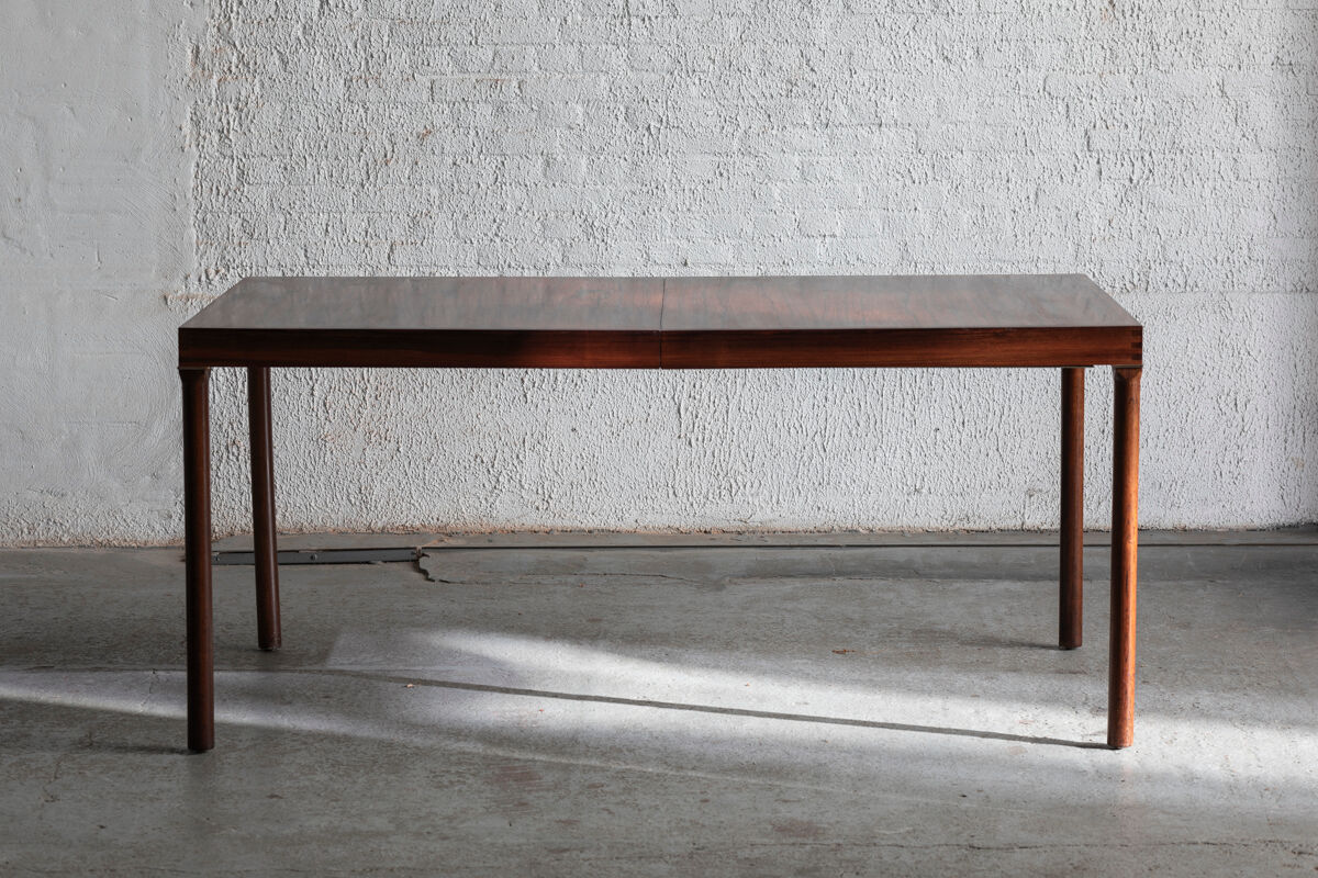 Extendable dining table in rosewood by Inger Klingenberg for Fristho, Dutch design, 1960s