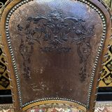 Série de 4 chaises Louis XVI en cuir