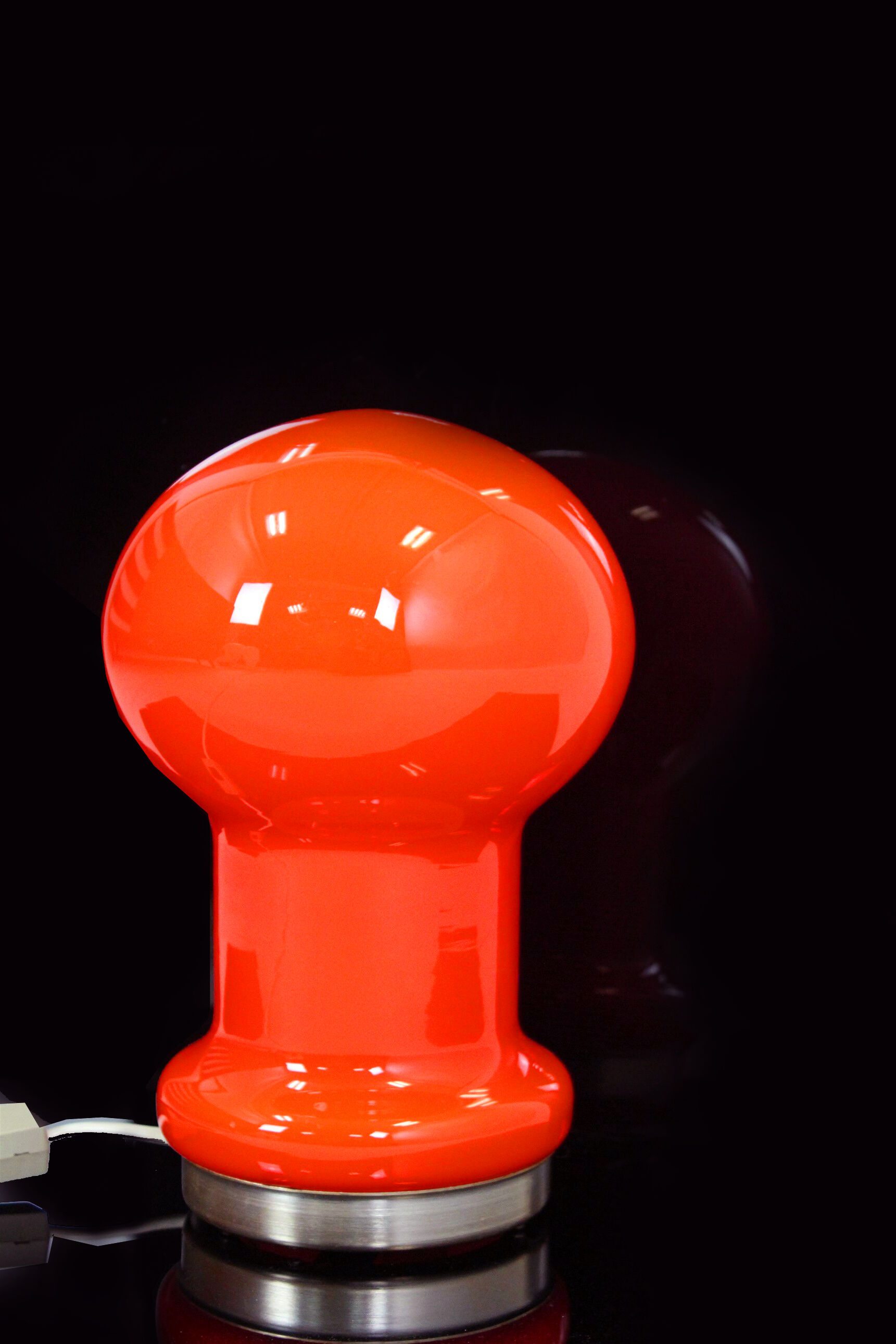 Mid-Century Glass Table Lamp from Osvětlovací Sklo, 1970s
