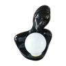 Lampe vintage années 80 buste de femme en céramique noire