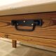 Farmhouse style coffee table, pitch pine base