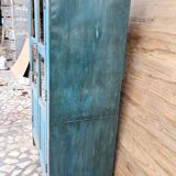 Ancien vaisselier Art déco en teck birman