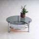 Space Age Glass And Chrome Coffee Table