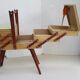 Vintage sewing cart feet compass
