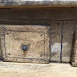 Shelf antique wooden grocery store