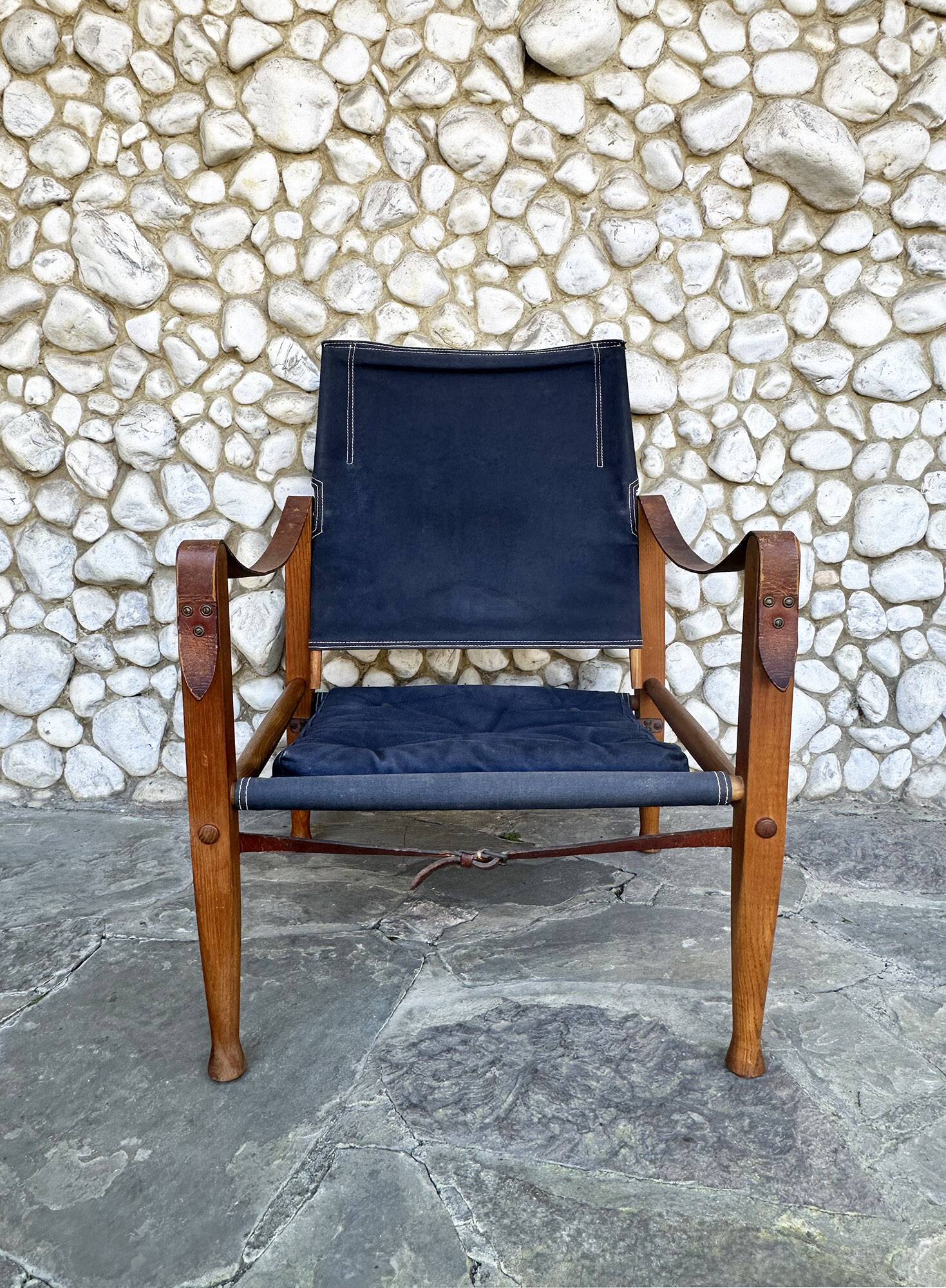 Safari Chair KK47000 Kaare Klint for Rud. Rasmussen, Denmark, 1960