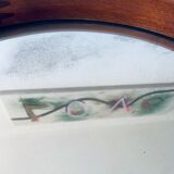 Large round mirror