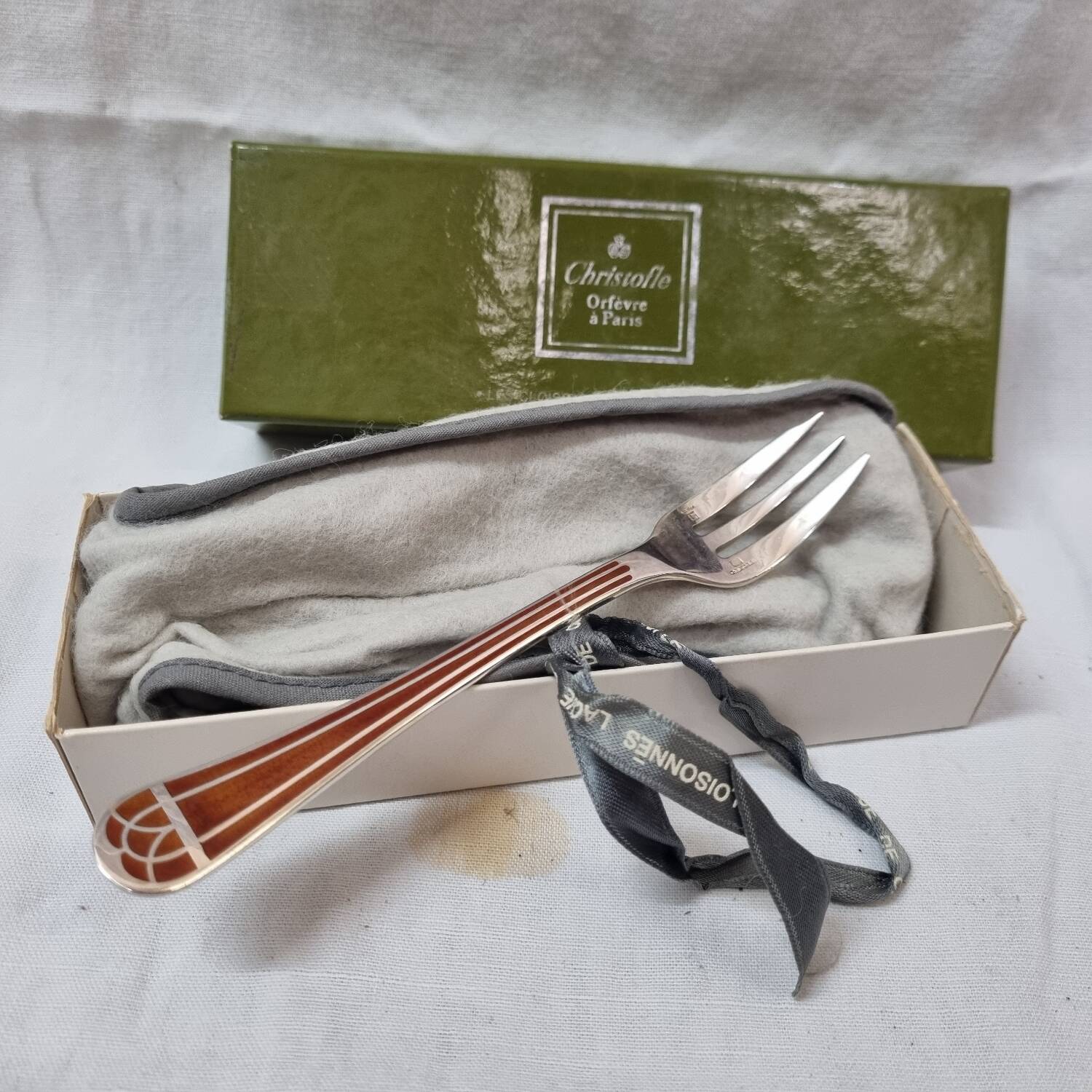 Christofle Talisman model forks, cloisonné