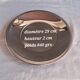 Round serving platter in 18/10 stainless steel "Perles" with original box – Jea