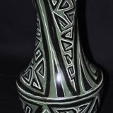 Vase en céramique signé Jean Laforgue – décor géométrique moderniste