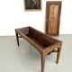 Farm table, old solid oak dough trough, France, around 1920.