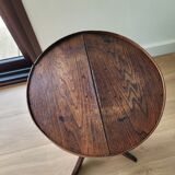 Oak pedestal table