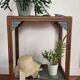 Art Deco side table with 2 sculpted tops