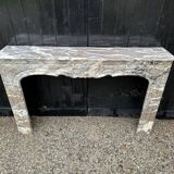 Regency Fireplace in Grey Ardennes Marble, 18th Century