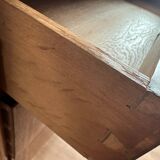 Louis XVI style chest of drawers, spinning top legs - transition style marquetry