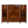 Important Art Deco library in amboyna and mahogany veneer.