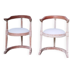 Paire de fauteuils tonneau - anciens