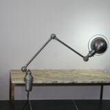 Jieldé desk lamp 2 arms 40cm base seed glossy varnish, Vintage industrial Jean Louis Domecq