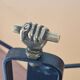 Jacques Adnet (1900-1984) - Black lacquered metal and brass magazine rack
