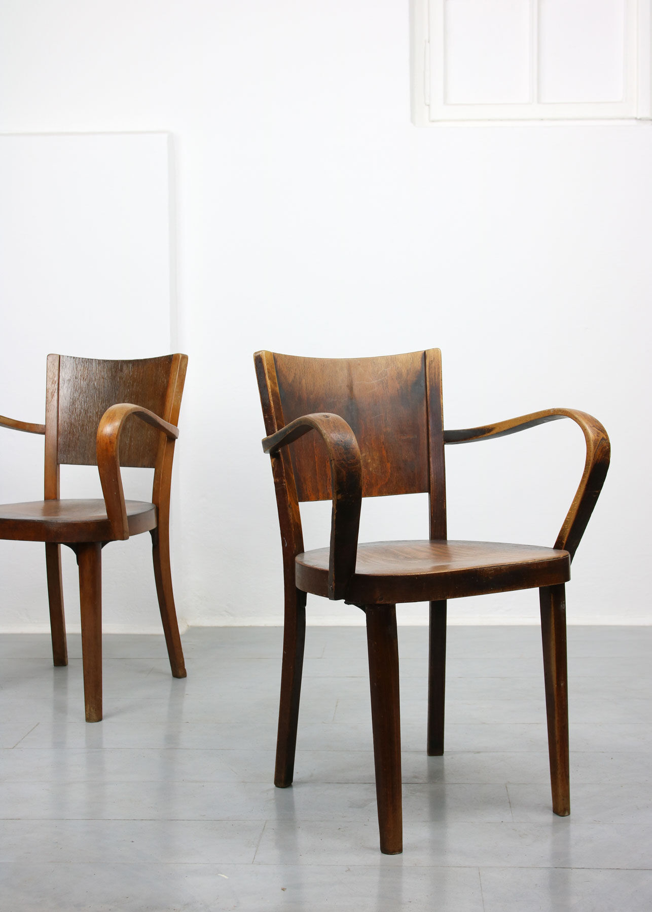 Bentwood B47 armchairs by Michael Thonet, 1930