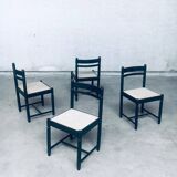Italian design dining chair from the 1960s, set of 4.