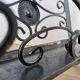Vintage Iron Cast Magazine Rack: Handmade Gothic Home Decor