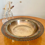 Antique basket cup in silver metal