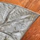 Large tray, leaf-shaped centerpiece