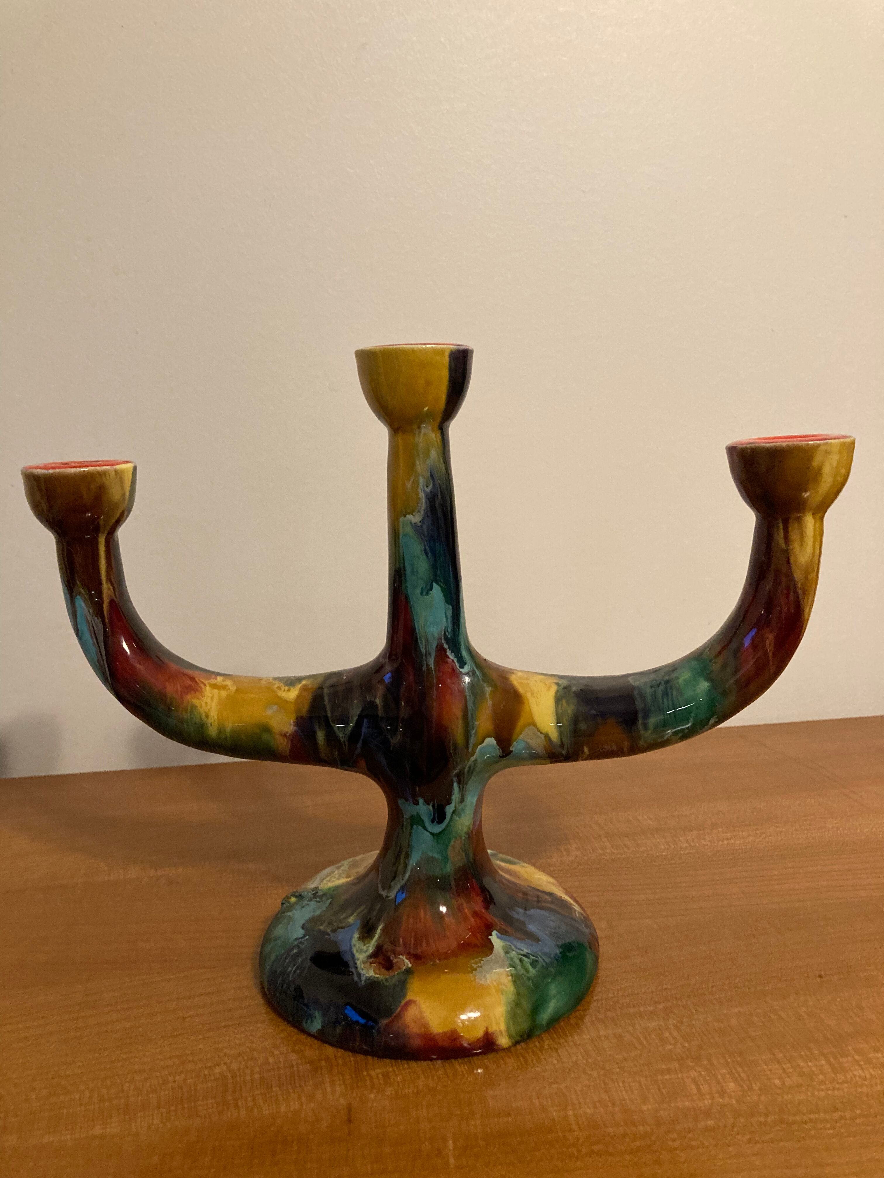 Vintage ceramic candle holder