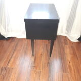Vintage bedside table, black