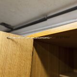 Armoire scandinave 3 portes en teck blond