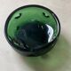 Bol vintage en verre de Murano, vert émeraude, Vetrerie Empoli fabriqué en Italie