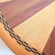 Art Deco 2-tiered pedestal table in purple rosewood, diameter 58.5 cm