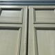 Double passage doors has four molded panels XX century