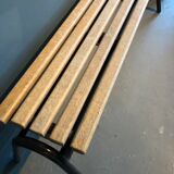 Industrial wooden bench