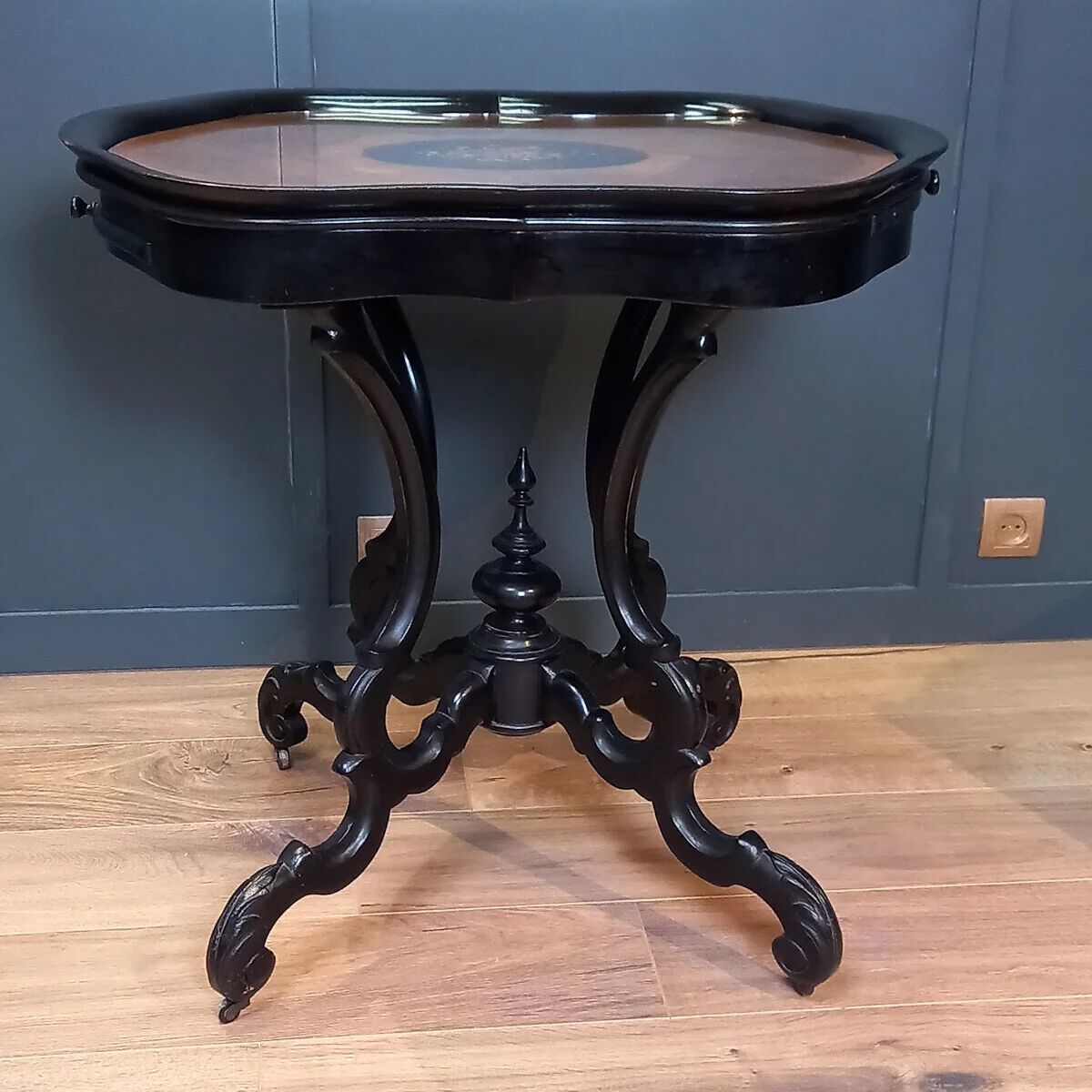 Antique wine table, Dutch Willem III in Horrix style - Tea table - Coffee t