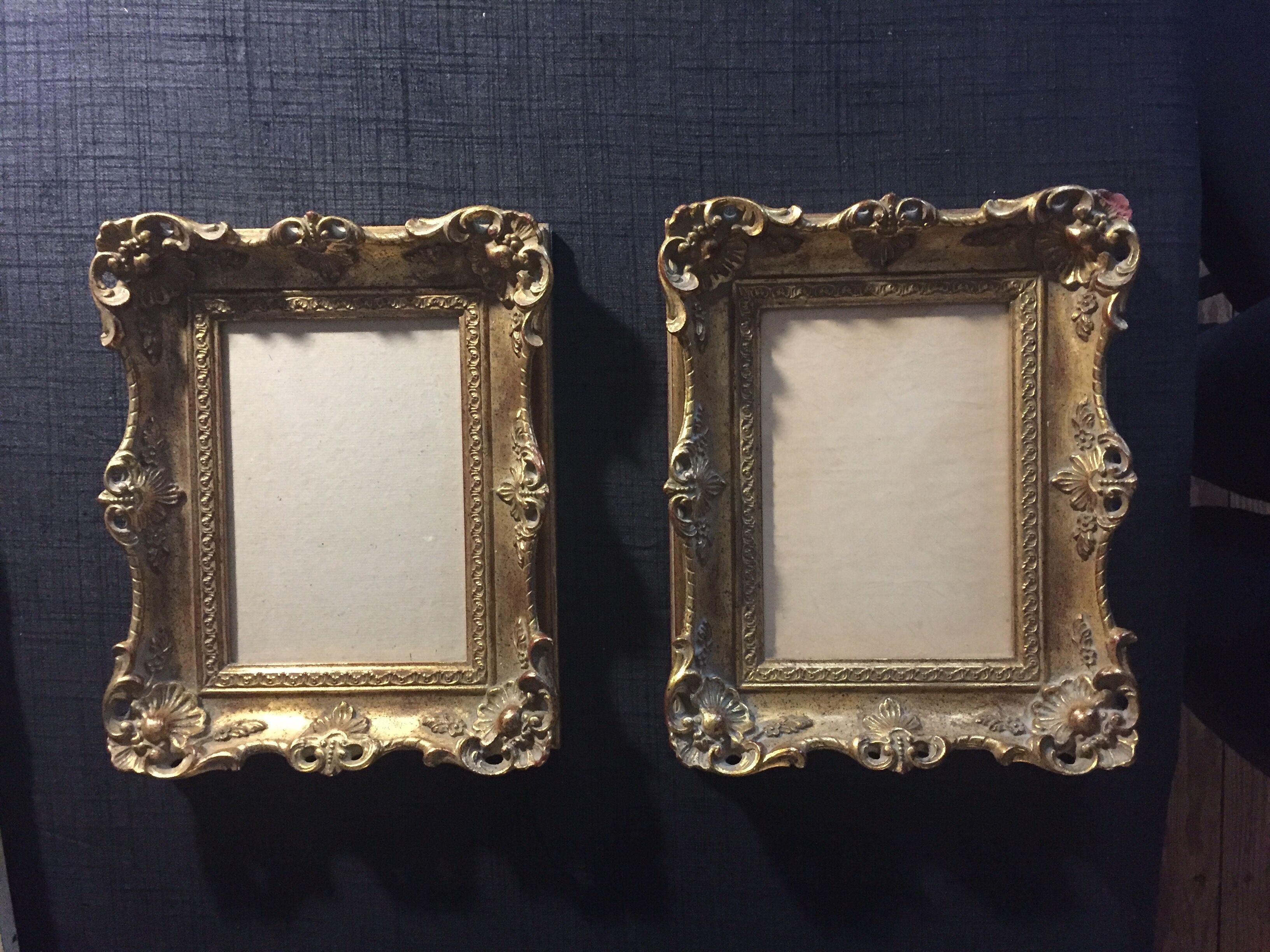 Old gilded frames with mouldings