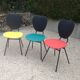 Lot de 3 chaises vintage 1960